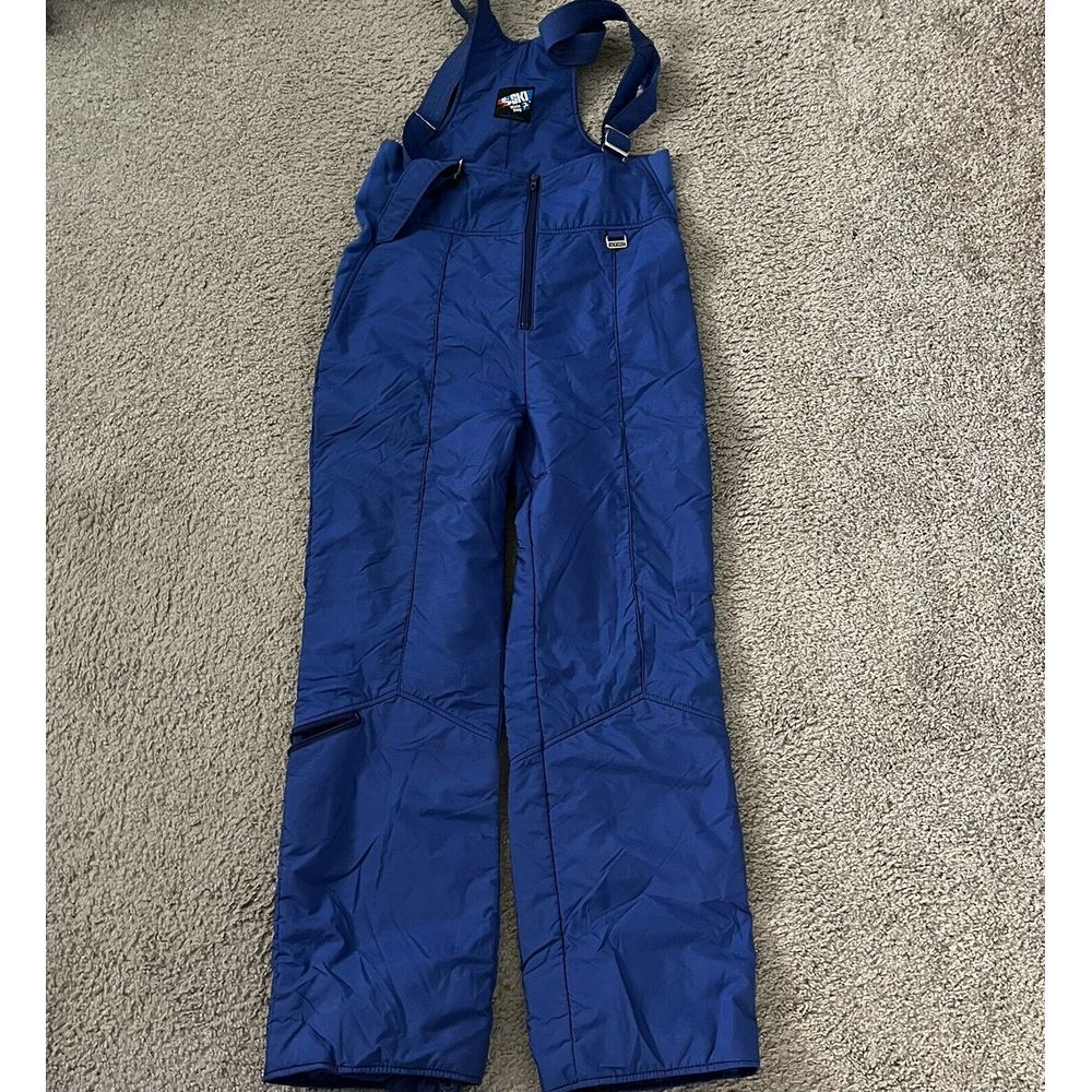 Mountain Goat Womens Skiwear Blue Snow Bibs - Large